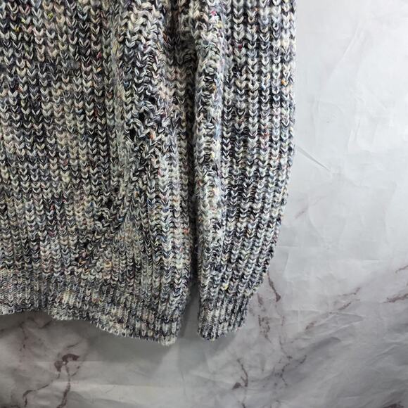 Rails Sweater Womens Small Black Gray Marled Lux Kaleidoscope Crew Neck Wool - Picture 4 of 12